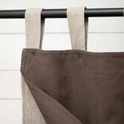 Vendor-unknown Blackout BOTTICELLI Organic Linen Curtain (2-Layer Reversible)