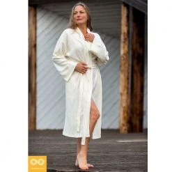 Unisex 100% Organic Hemp Knit Bathrobe - Eco-Friendly & Comfortable 9 Vendor-unknown Unisex 100% Organic Hemp Knit Bathrobe