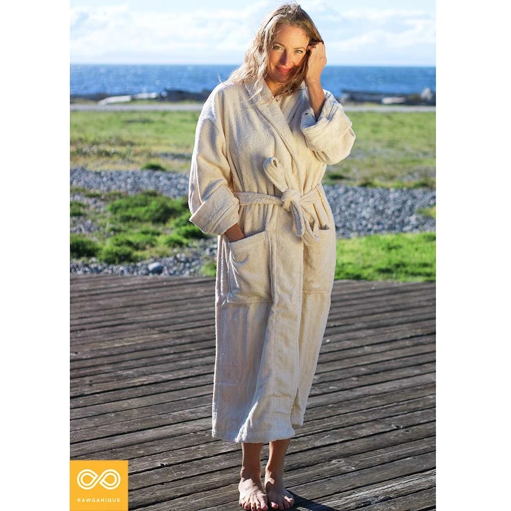BedBath Organic Hemp Terry Bathrobe for Men & Women | Unisex Hemp Lovers Collection 3 Vendor-unknown BedBath Organic Hemp Terry Bathrobe (Unisex)