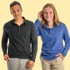 Vendor-unknown BRENTWOOD 100% Organic Cotton Long-Sleeve Polo Shirt Men