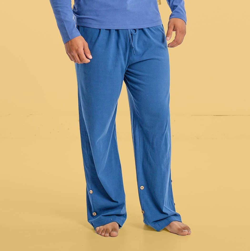 INTERLAKEN Elastic-Free 100% Organic Prima Cotton Lounge Pants - Unisex, Comfortable Sleepwear & WFH Pajamas 1 Vendor-unknown INTERLAKEN Elastic-free 100% Organic Prima Cotton Jammy Lounge Pants (Unisex)