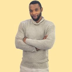 Vendor-unknown BRUGES 100% Organic Belgian Linen Heritage Sweater (Unisex) Warmwear & Outerwear