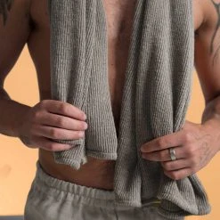 Towels CARDING MILL 100% Hemp Knit Bath Towel (30" X 50") BedBath