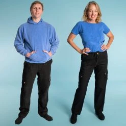 Vendor-unknown Elastic-free 100% Organic Hemp Cargo Pants (Unisex) Trousers & Jeans