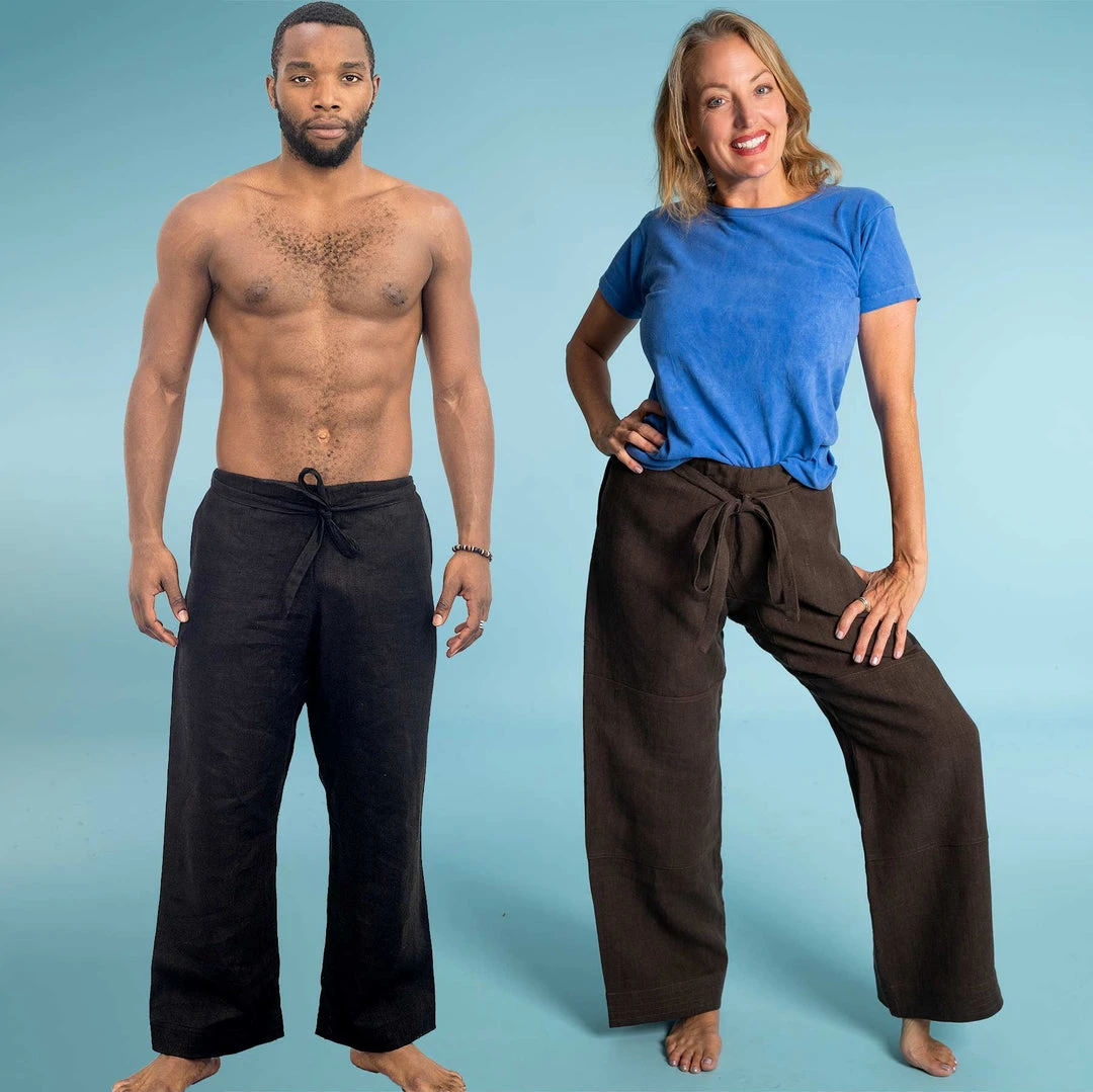 MORIO 100% Hemp Karate Gi Pants - Unisex Elastic-Free Trousers for Men & Women 1 Vendor-unknown Trousers & Jeans MORIO 100% Hemp Karate Gi Pants (Unisex)