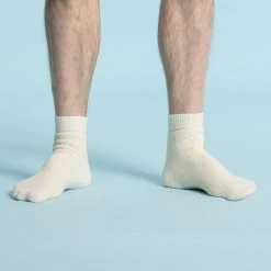 CHESHIRE 99% Organic Linen Terry Anklet Golf Socks