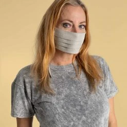 Vendor-unknown CICERO 100% Organic Linen Face Mask Mouth Mask (Elastic-free)