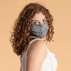 Vendor-unknown CICERO 100% Organic Linen Face Mask Mouth Mask (Elastic-free)