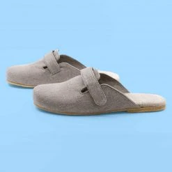 Rawganique COLORADO SPRINGS Organic Linen Clogs Sandals Slippers (Natural Rubber Soles) (Men's 7-13)