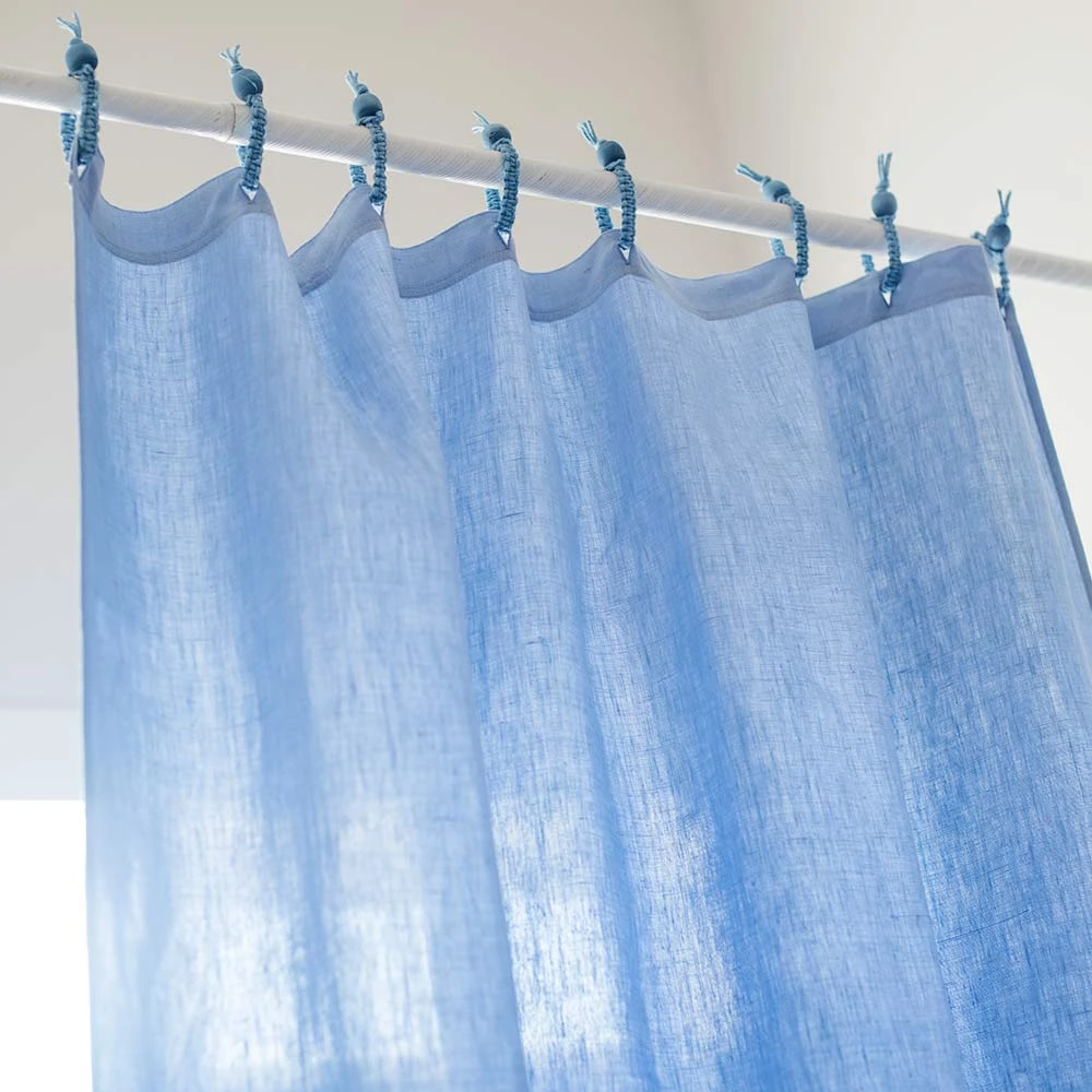 24" x 86" Hemp Curtain Panel with Rings - Natural Living Room Curtains for Home Sweet Home Collection 6 Vendor-unknown Hemp Curtain Panel 24" X 86" (with Rings) Curtains