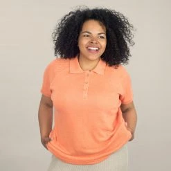 T-Shirts ELLENVILLE Women's 100% Hemp Golf Polo Shirt (Discontinued, 20% Off)