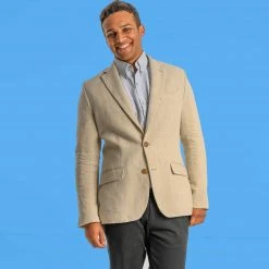 Vendor-unknown EMBARCADERO 100% Organic Hemp Blazer Jacket (Organic Cotton Lining) Warmwear & Outerwear