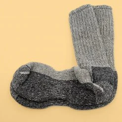 EQUINOX Warm & Thick Organic Mountain Hiker Wool Socks (1 Pair) (Unisex) (Made In USA)