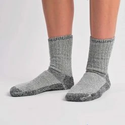 EQUINOX Warm & Thick Organic Mountain Hiker Wool Socks (1 Pair) (Unisex) (Made In USA)