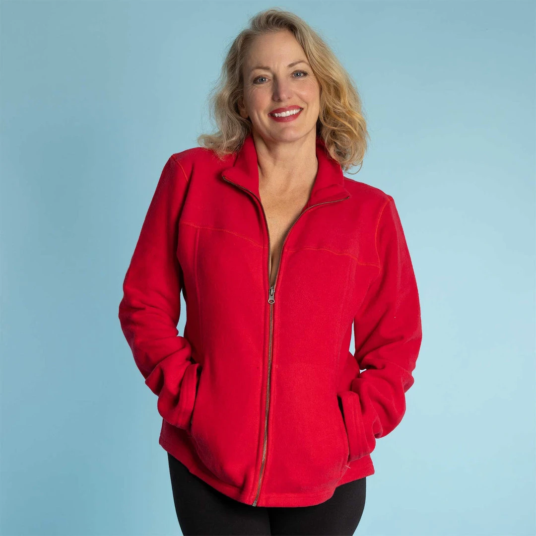 EXPLORATOR Unisex 100% Organic Cotton Fleece Zippered Ski Jacket - Warm & Eco-Friendly Outerwear 1 Vendor-unknown EXPLORATOR 100% Organic Cotton Fleece Zippered Ski Jacket (Unisex)