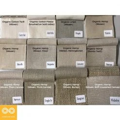 Vendor-unknown DIY Swatch Book 1 (Organic Cotton, Linen & Hemp Woven Fabrics)