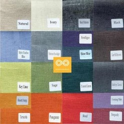 Vendor-unknown DIY Swatch Book 6: Woven Hemp Fabric In 19 Colors (2 Booklets) (Interior Design)