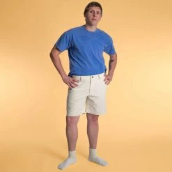 Fisherman's Wharf Unisex 100% Organic Cotton Twill Shorts - Slide Over Button Design for Men & Women 17 Fisherman's Wharf 100% Organic Cotton Twill Shorts (Unisex) (Slide Over Button) Womens’ Shorts