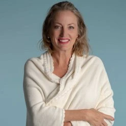 Vendor-unknown FLAXVILLE 100% Organic Flax Linen Ribbed Knit Blanket