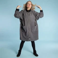 Vendor-unknown FRENCH INSPECTOR Unisex 100% Organic Cotton Fleece Jacket