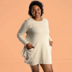 Vendor-unknown GEORGIE 100% Organic Prima Cotton Tunic Dress (with Pockets) Women