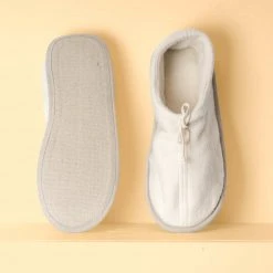 Vendor-unknown Living Room GERSHWIN Glue-free Organic Cotton Fleece House Shoes Slippers (Unisex)