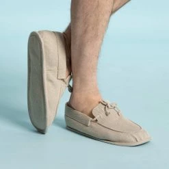 Vendor-unknown GLUCK Glue-free 100% Hemp Moc House Shoes Grounding Slippers (Unisex) Women’s Footwear