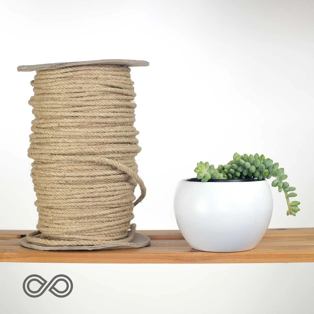 6mm Hemp Rope - Gardening Grade (3kg Roll) | Durable & Eco-Friendly Rope for DIY Projects 1 Ropes 6mm Hemp Rope - Gardening Grade (3kg Roll)