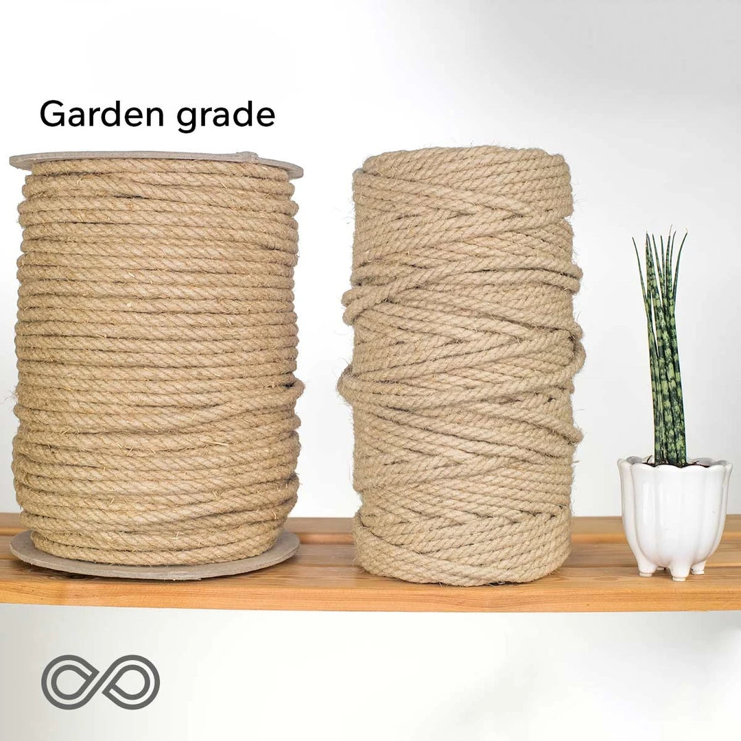6mm Hemp Rope - Gardening Grade (3kg Roll) | Durable & Eco-Friendly Rope for DIY Projects 2 Ropes 6mm Hemp Rope - Gardening Grade (3kg Roll)