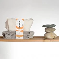TRINITY 3-Pack Organic Cotton, Linen & Hemp Terry Socks