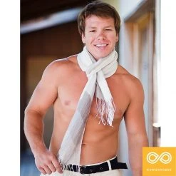 TAORMINA 100% Organic Hemp Scarf - Lightweight Gauzy Warmwear for Women (24" X 70") 35 Vendor-unknown TAORMINA 100% Organic Hemp Scarf (24