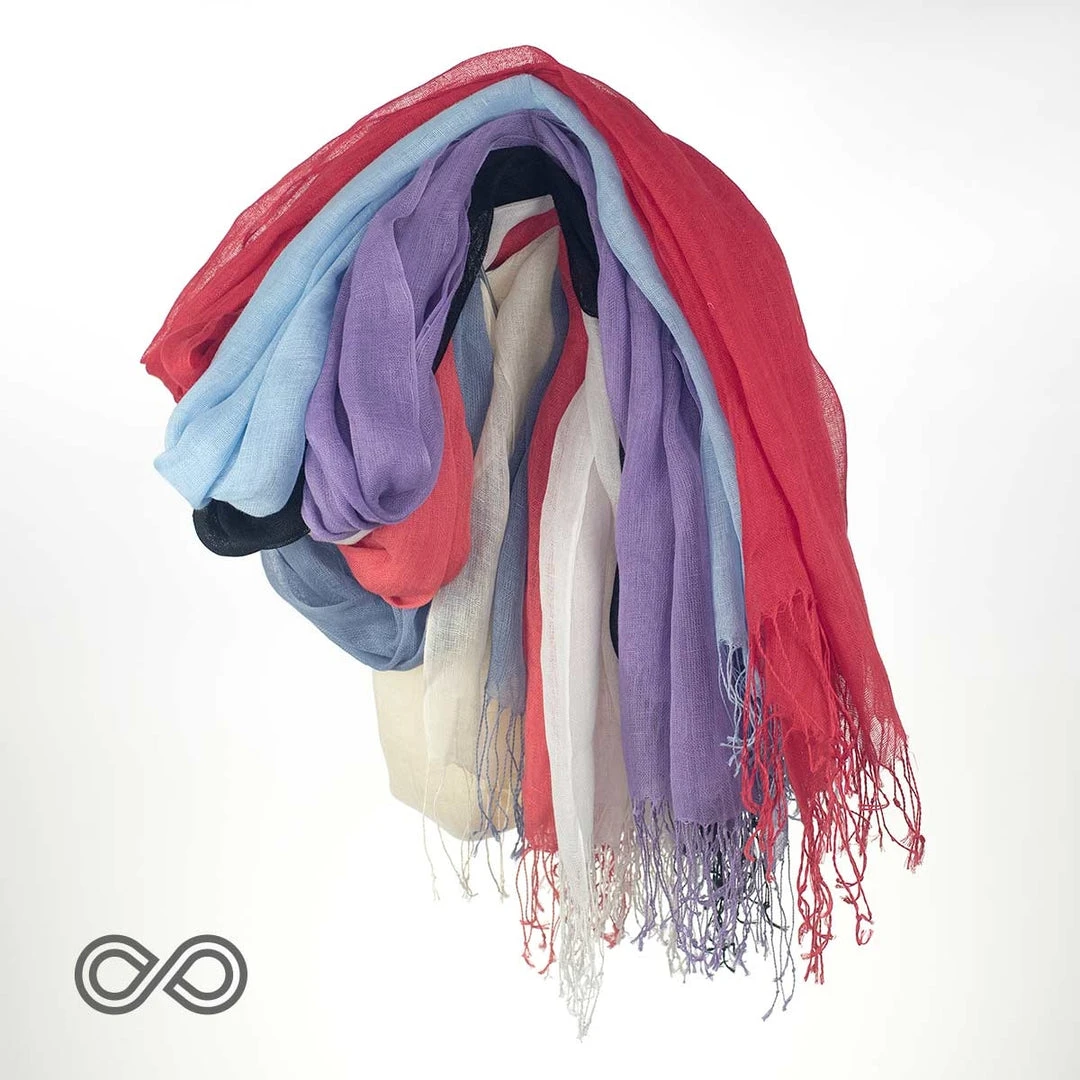 TAORMINA 100% Organic Hemp Scarf - Lightweight Gauzy Warmwear for Women (24" X 70") 14 Vendor-unknown TAORMINA 100% Organic Hemp Scarf (24" X 70") (Gauzy, Lightweight) Warmwear & Outerwear