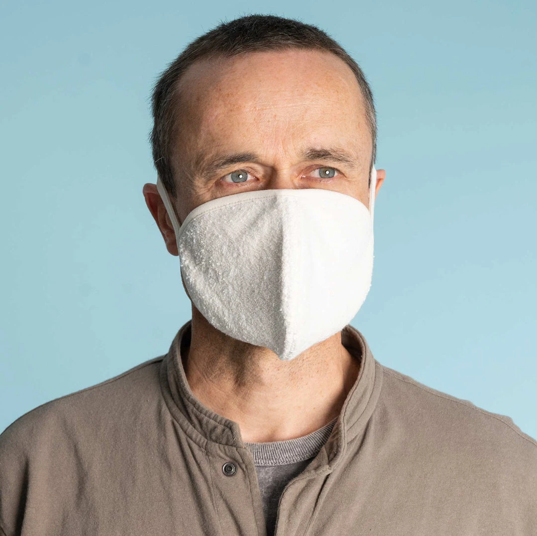 HANDEL 2-Layer Organic Hemp Terry & Cotton Jersey Elastic-Free Face Mask - Breathable & Comfortable PPE 1 Vendor-unknown Face Coverings HANDEL 2-Layer Elastic-free 100% Organic Hemp Terry - Cotton Jersey Face Mask Mouth Mask PPE