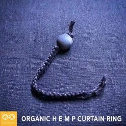 24" x 86" Hemp Curtain Panel with Rings - Natural Living Room Curtains for Home Sweet Home Collection 9 Vendor-unknown Hemp Curtain Panel 24