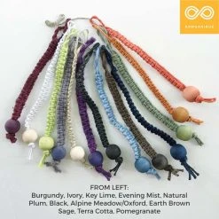 Vendor-unknown Hemp Macrame Curtain Rings (12) BedBath