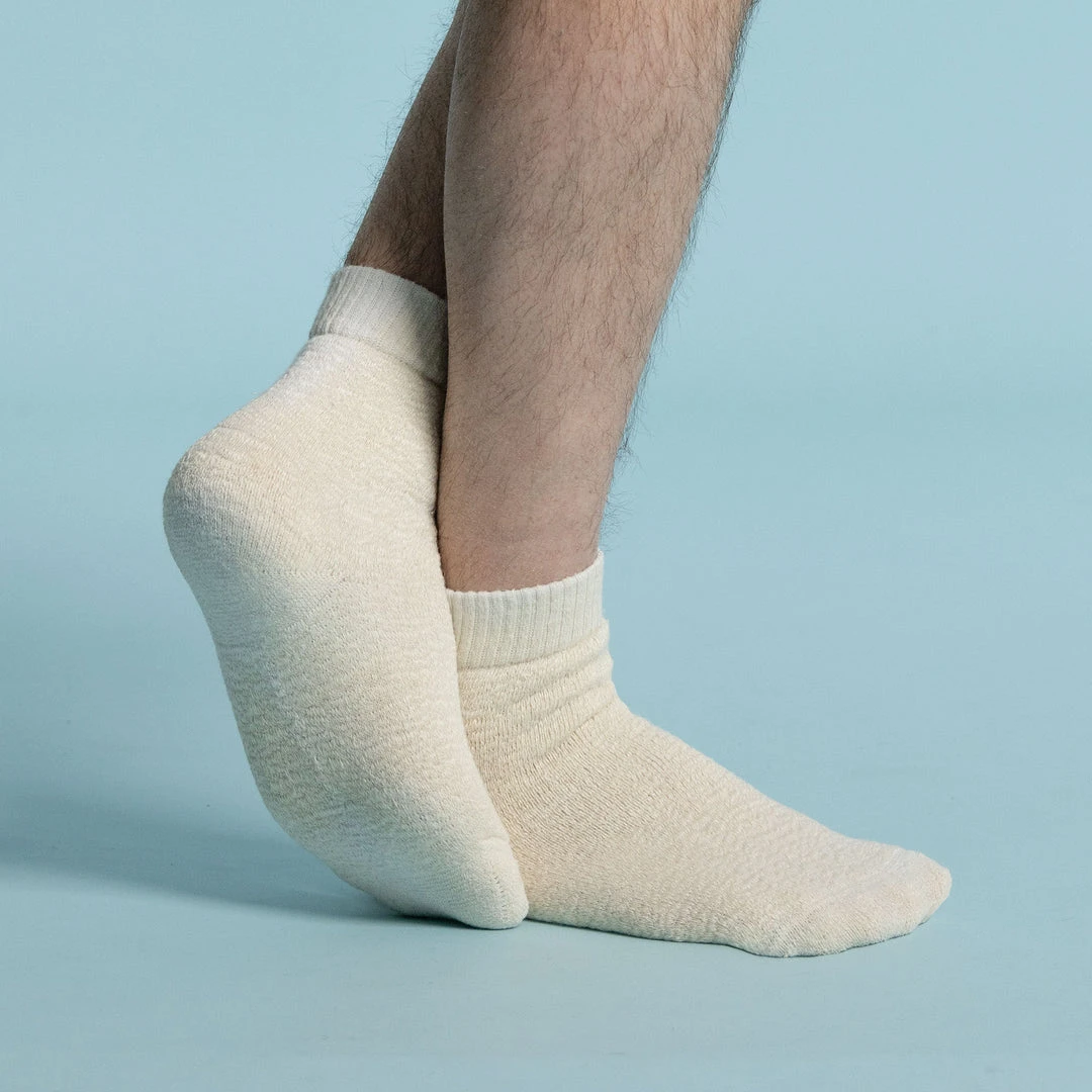 HERTFORDSHIRE 99% Organic Hemp Terry Mid-Crew Socks for Men - Comfortable & Eco-Friendly 1 HERTFORDSHIRE 99% Organic Hemp Terry Mid-crew Socks