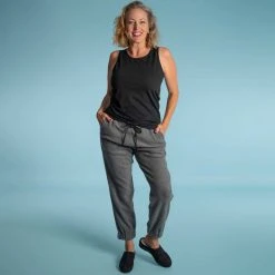 AMANDA 100% Organic Cotton Fleece Slim Jogger Pants - Eco-Friendly & Comfortable 18 Vendor-unknown AMANDA 100% Organic Cotton Fleece Slim Jogger Pants Bottoms