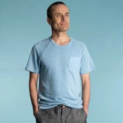 HUDSON 100% Organic Hemp Raglan T-Shirt with Pocket - Men's Eco-Friendly Casual Top | Uniquely Rawganique 13 Vendor-unknown HUDSON 100% Organic Hemp Raglan T-Shirt With Pocket