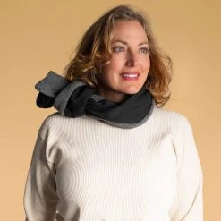 Vendor-unknown HURON Reversible 100% Organic Cotton Fleece - Jersey Scarf (Unisex)