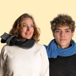 Vendor-unknown HURON Reversible 100% Organic Cotton Fleece - Jersey Scarf (Unisex)