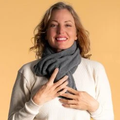 Vendor-unknown HURON Reversible 100% Organic Cotton Fleece - Jersey Scarf (Unisex)