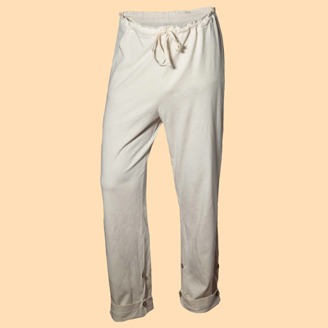 INTERLAKEN Elastic-Free 100% Organic Prima Cotton Lounge Pants - Unisex, Comfortable Sleepwear & WFH Pajamas 3 Vendor-unknown INTERLAKEN Elastic-free 100% Organic Prima Cotton Jammy Lounge Pants (Unisex)