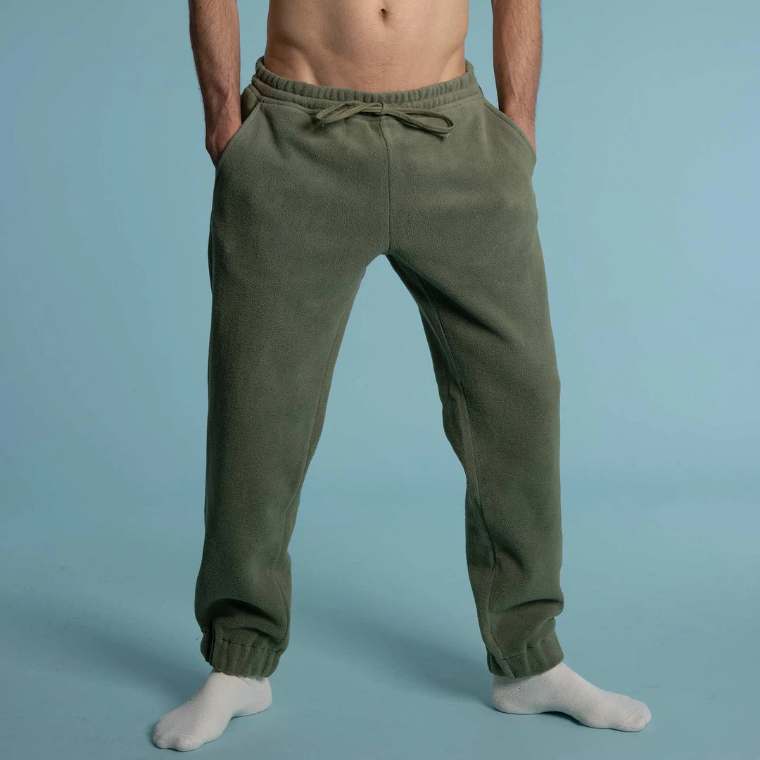 Vendor-unknown JACK 100% Organic Cotton Fleece Jogger Pants for Men - Comfortable WFH Sweatpants 2 Vendor-unknown JACK 100% Organic Cotton Fleece Jogger Pants