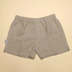 Vendor-unknown JOEY Biodegradable Elastic Edition 100% Organic Hemp Boxer Shorts (OC Thread, Nut Button, Organic Elastic) Men