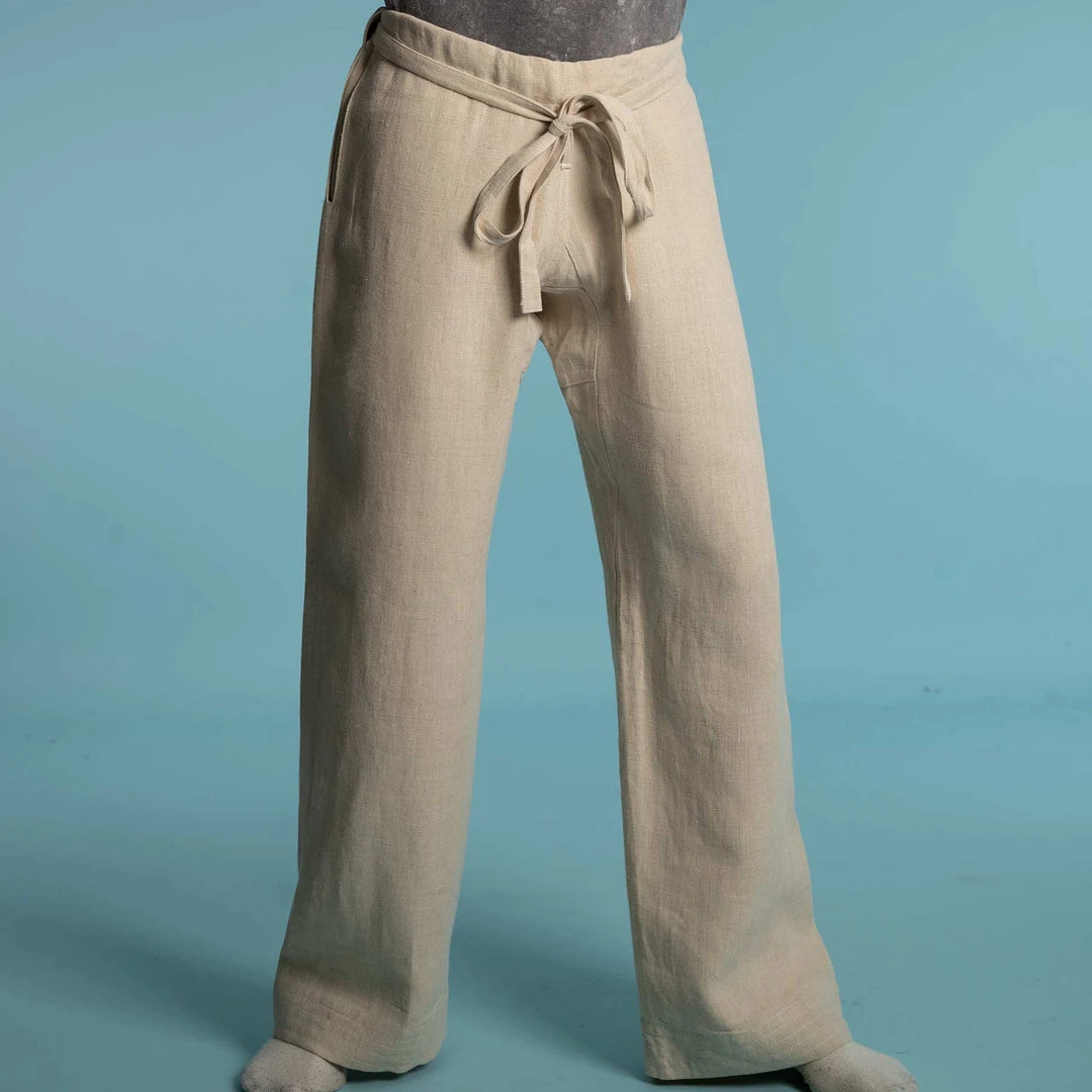 MORIO 100% Hemp Karate Gi Pants - Unisex Elastic-Free Trousers for Men & Women 6 Vendor-unknown Trousers & Jeans MORIO 100% Hemp Karate Gi Pants (Unisex)