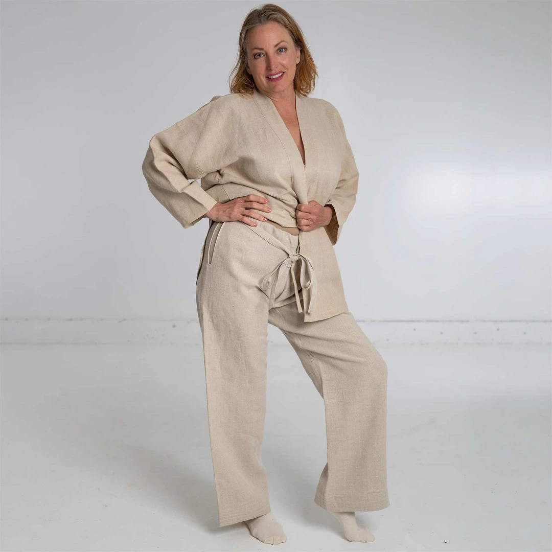MORIO 100% Hemp Karate Gi Pants - Unisex Elastic-Free Trousers for Men & Women 7 Vendor-unknown Trousers & Jeans MORIO 100% Hemp Karate Gi Pants (Unisex)