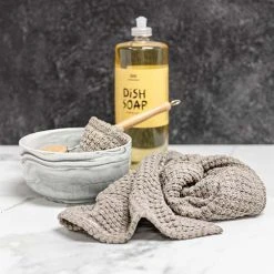 BedBath LONDONBERRY 100% Organic Linen Knit Wash Cloth - Eco-Friendly Dish Towel (Plastic-Free) 11 Towels BedBath LONDONBERRY 100% Organic Linen Knit Wash Cloth - Dish Towel (Plastic-free)