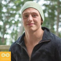 Vendor-unknown TALLAHASSEE 100% Organic Hemp Beanie Toque Hat (2-layer Jersey) Sports & Outdoor