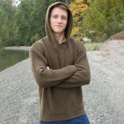 Cornwall Men's 100% Hemp Hooded Sweater | Eco-Friendly & Comfortable | Rawganique 28 Vendor-unknown Cornwall Men's 100% Hemp Hooded Sweater Tops
