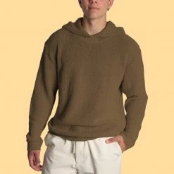 Vendor-unknown Cornwall Men's 100% Hemp Hooded Sweater Tops